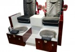 Amazon Double leisure spa tub pedicure foot massage bowl chair nail bar sofa station manicure benches